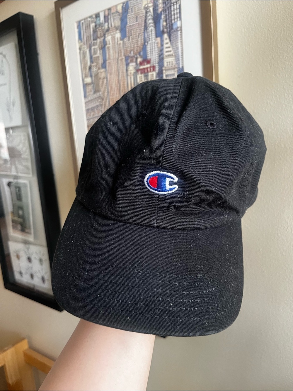 Champion SnapBack black cap hat
